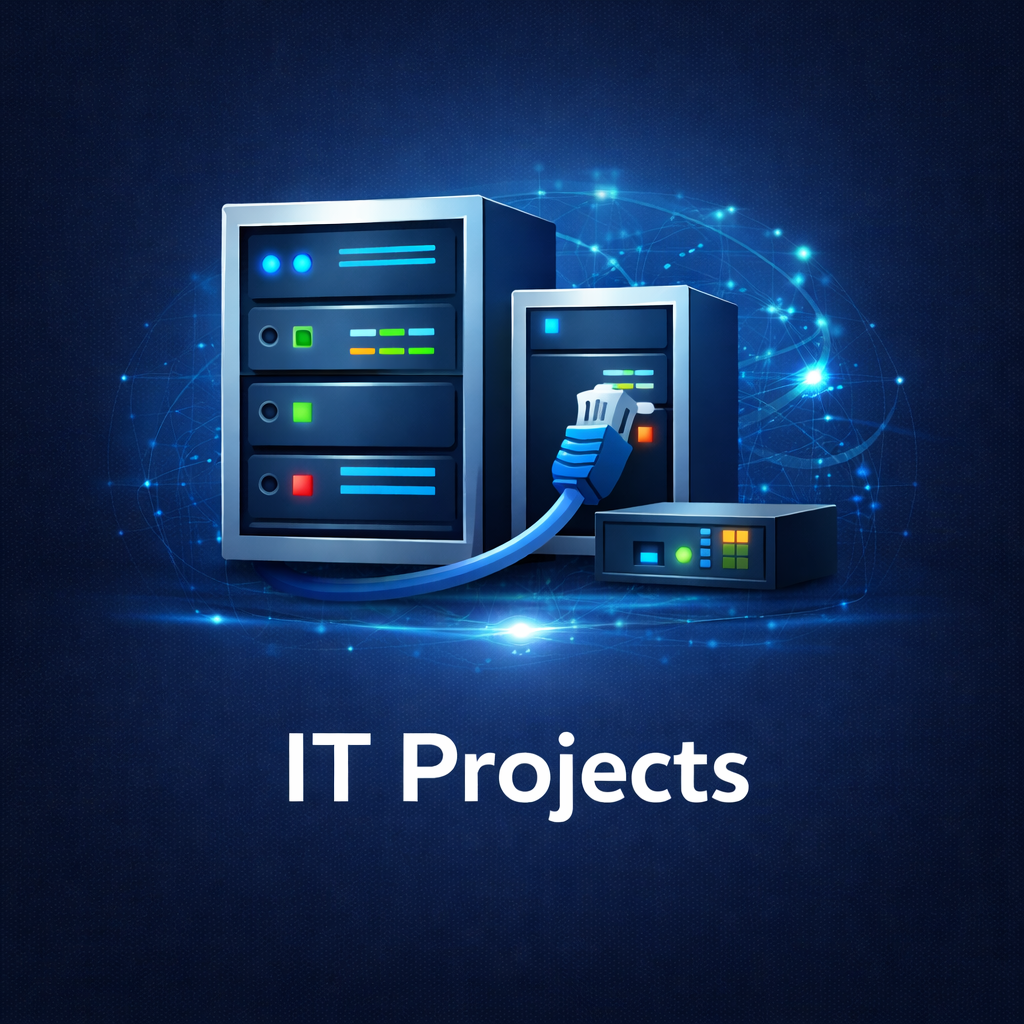 IT projects icon for infrastructure deployment